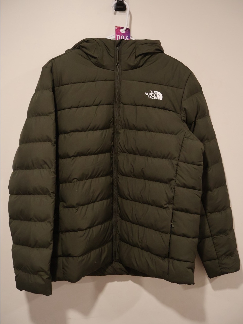 THE NORTH FACE Aconcagua 3 Hoodie Mens Down Puffer Coat/Jacket New Taupe Green L